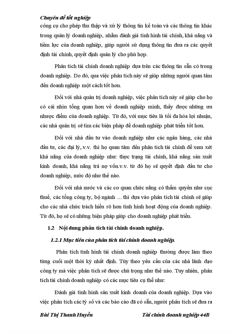 image for page Nâng cao hiệu quả khả năng phân tích tài chính tại công ty cổ phần may Hưng Yên