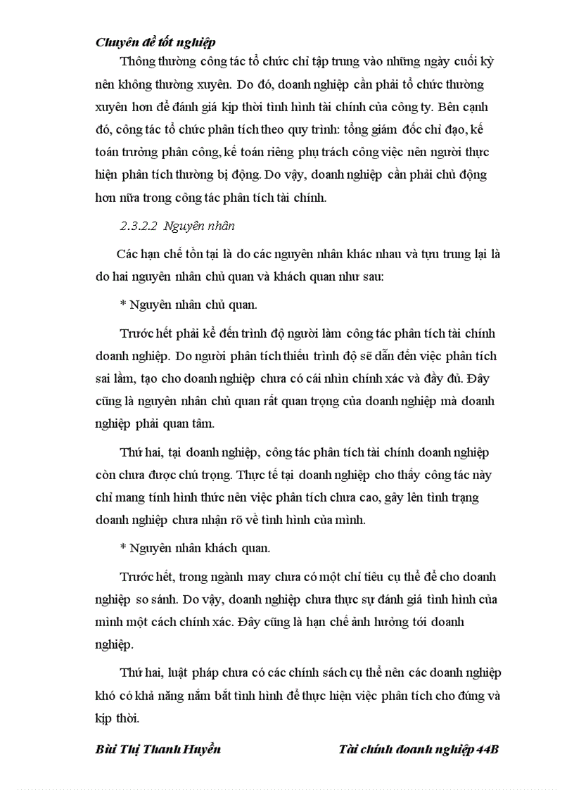 image for page Nâng cao hiệu quả khả năng phân tích tài chính tại công ty cổ phần may Hưng Yên