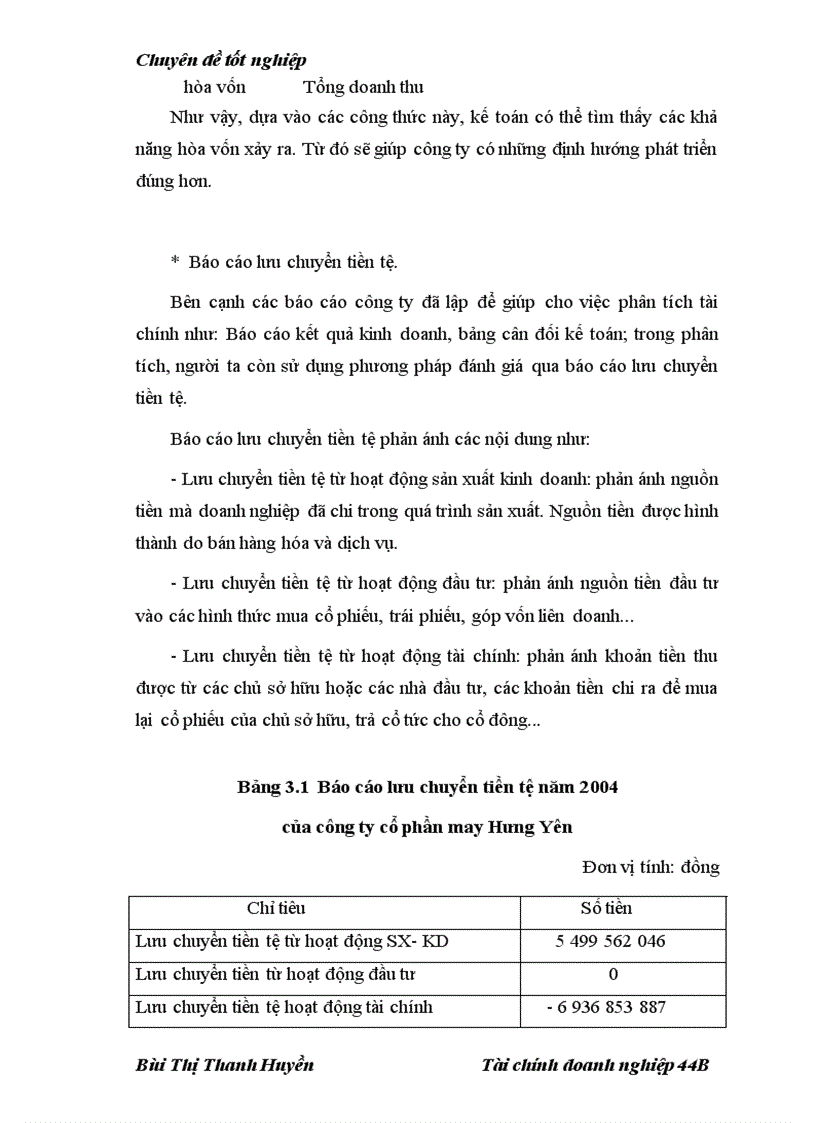 image for page Nâng cao hiệu quả khả năng phân tích tài chính tại công ty cổ phần may Hưng Yên
