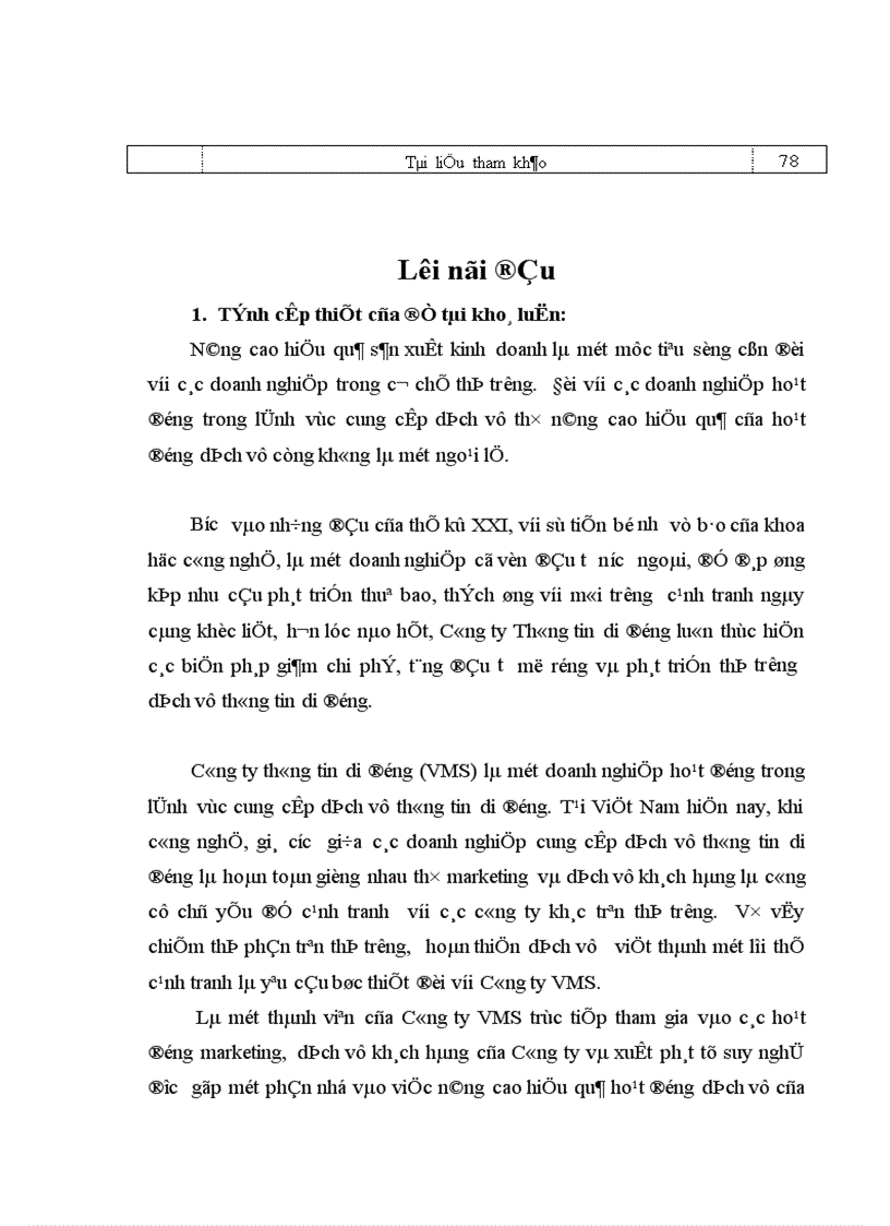 image for page Biện pháp mở rộng và phát triển thị trường dịch vụ thông tin di động ở Công ty thông tin di động