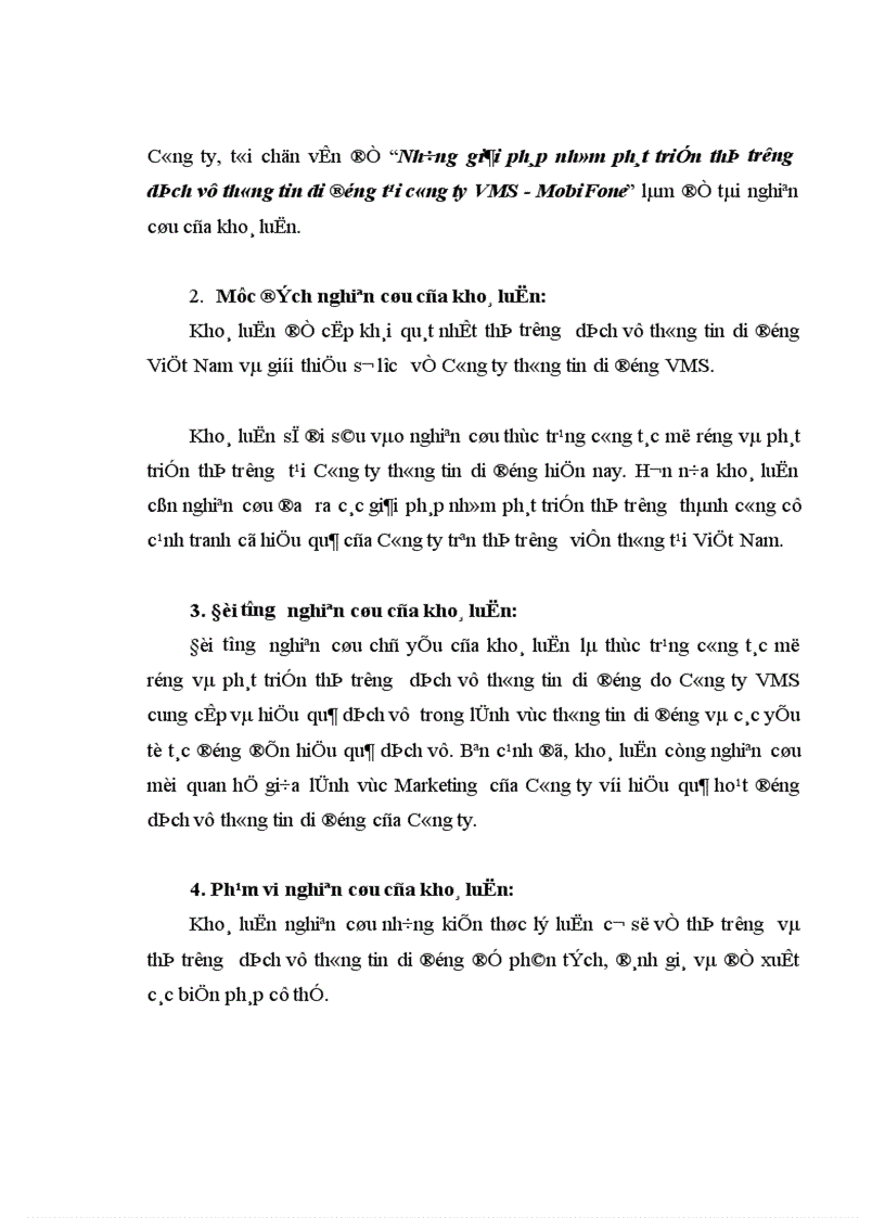 image for page Biện pháp mở rộng và phát triển thị trường dịch vụ thông tin di động ở Công ty thông tin di động
