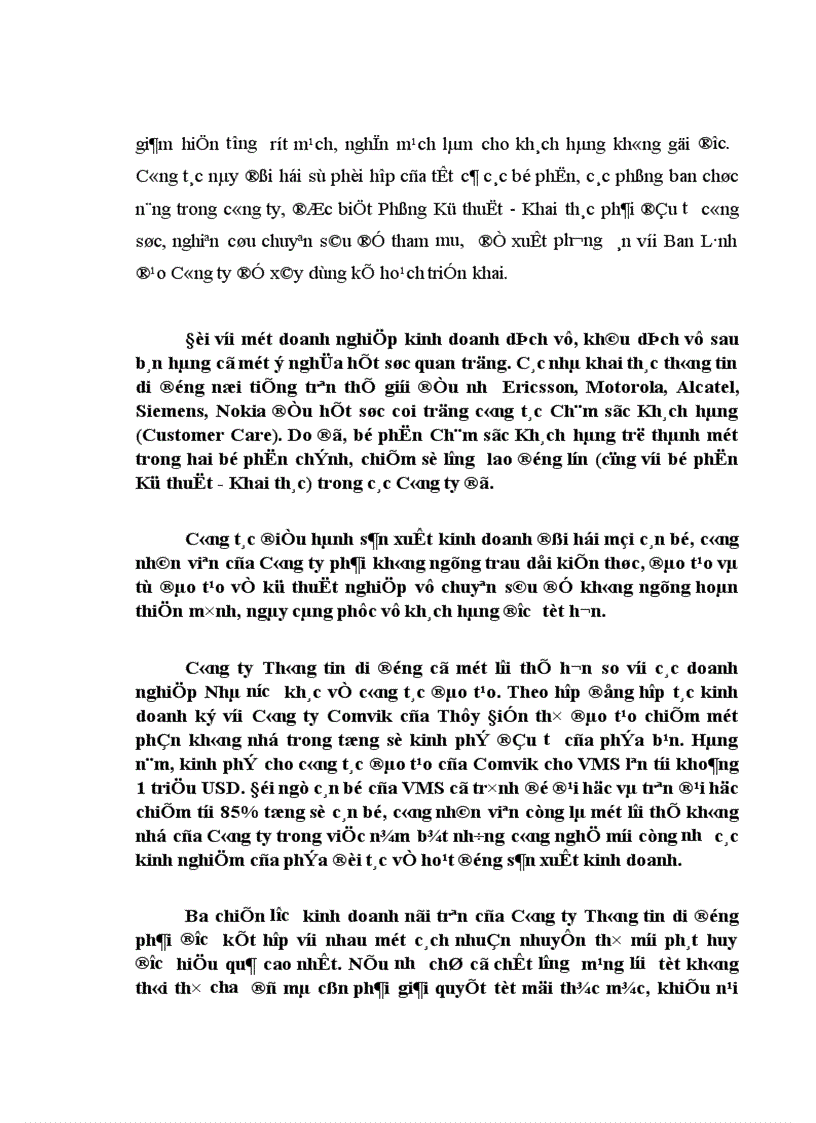 image for page Biện pháp mở rộng và phát triển thị trường dịch vụ thông tin di động ở Công ty thông tin di động