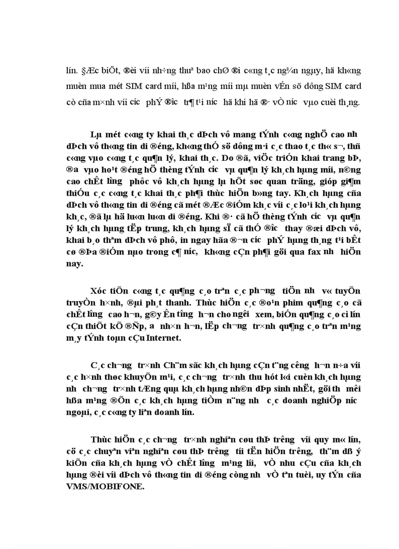 image for page Biện pháp mở rộng và phát triển thị trường dịch vụ thông tin di động ở Công ty thông tin di động