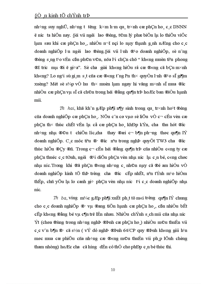 image for page Cổ phần hoá một bộ phận DNNN