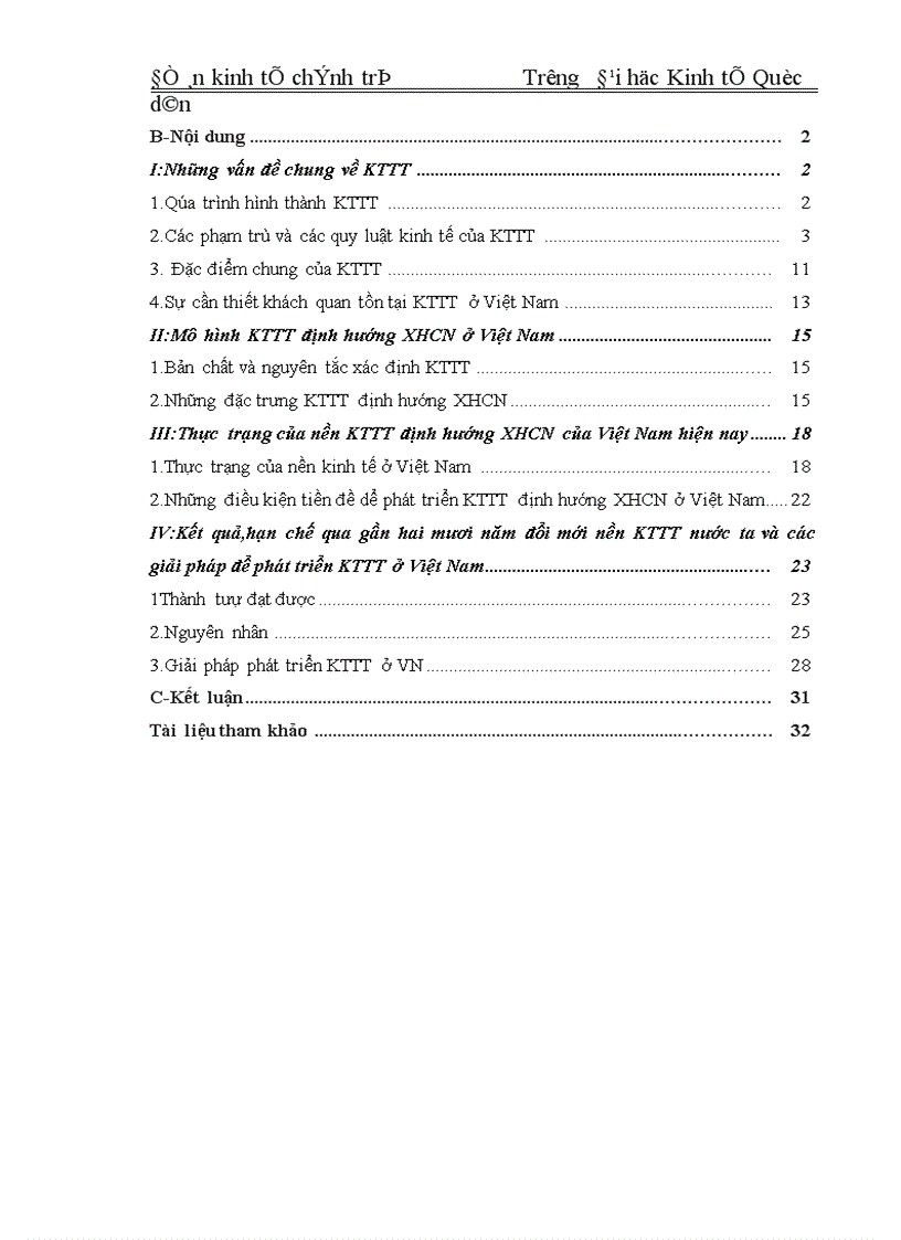 image for page Kinh tế thị trường định hướng xã hội chủ nghĩa Bản chất đặc trưng thực trạng giải pháp xây dựng nó ở nước ta hiện nay 1