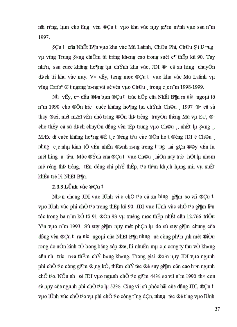 image for page Tình hình đầu tư trực tiếp ra nước ngoài của Nhật Bản trong thập kỷ 90 và một số giải pháp nhằm tăng cường thu hút đầu tư của Nhật Bản vào Việt Nam 1