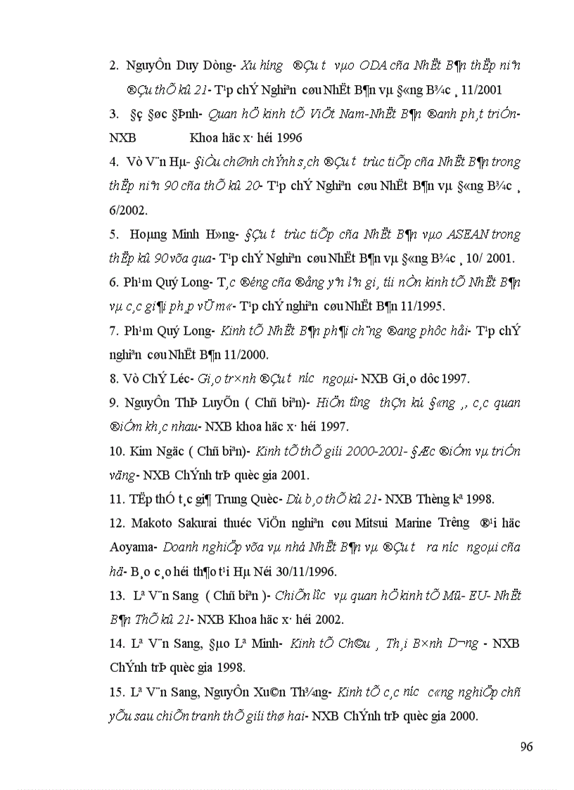 image for page Tình hình đầu tư trực tiếp ra nước ngoài của Nhật Bản trong thập kỷ 90 và một số giải pháp nhằm tăng cường thu hút đầu tư của Nhật Bản vào Việt Nam 1