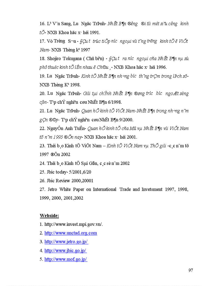 image for page Tình hình đầu tư trực tiếp ra nước ngoài của Nhật Bản trong thập kỷ 90 và một số giải pháp nhằm tăng cường thu hút đầu tư của Nhật Bản vào Việt Nam 1