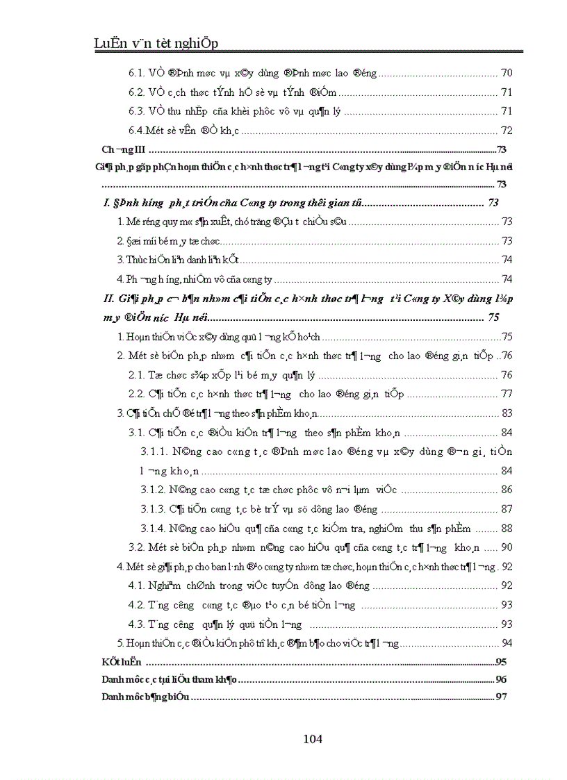 image for page Những giải pháp nhằm cải tiến các hình thức trả lương tại Công ty Xây dựng lắp máy điện nước Hà nội