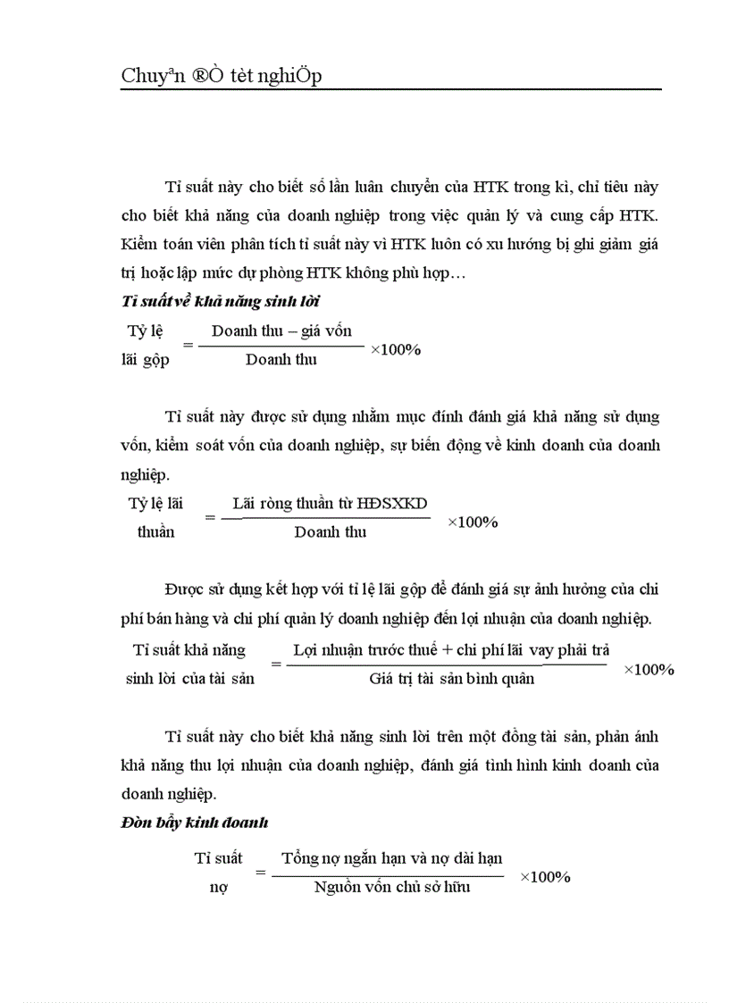 image for page Vận dụng thủ tục phân tích trong quy trình kiểm toán Báo cáo Tài chính tại Công ty Kiểm toán và Kế toán Hà Nội 1