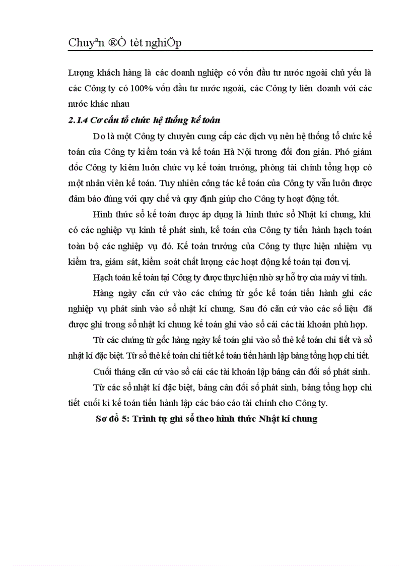 image for page Vận dụng thủ tục phân tích trong quy trình kiểm toán Báo cáo Tài chính tại Công ty Kiểm toán và Kế toán Hà Nội 1