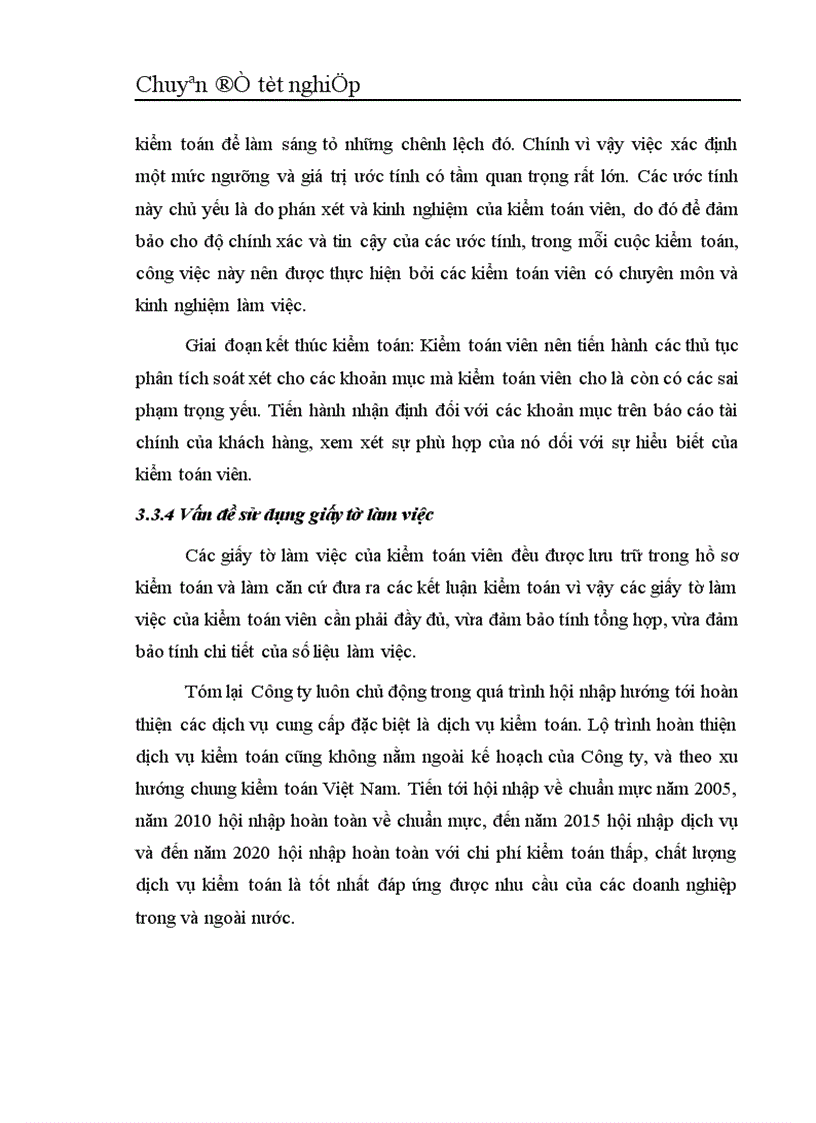 image for page Vận dụng thủ tục phân tích trong quy trình kiểm toán Báo cáo Tài chính tại Công ty Kiểm toán và Kế toán Hà Nội 1