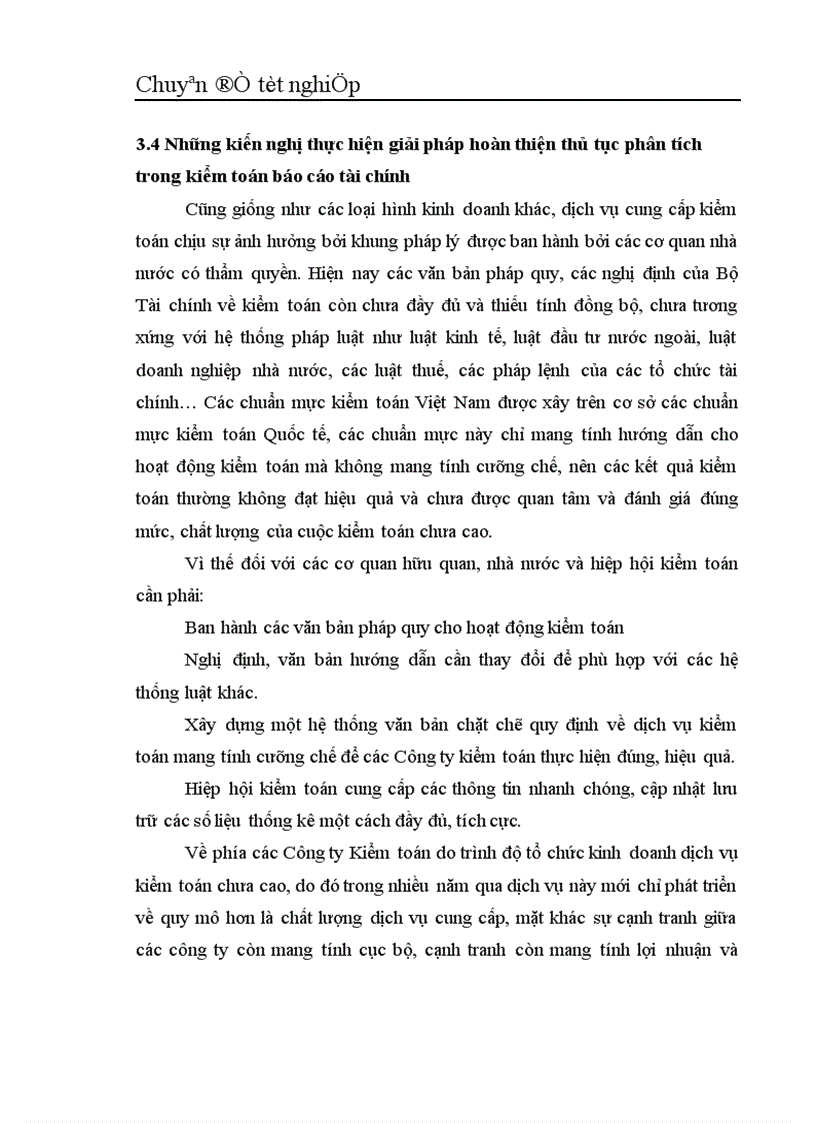 image for page Vận dụng thủ tục phân tích trong quy trình kiểm toán Báo cáo Tài chính tại Công ty Kiểm toán và Kế toán Hà Nội 1