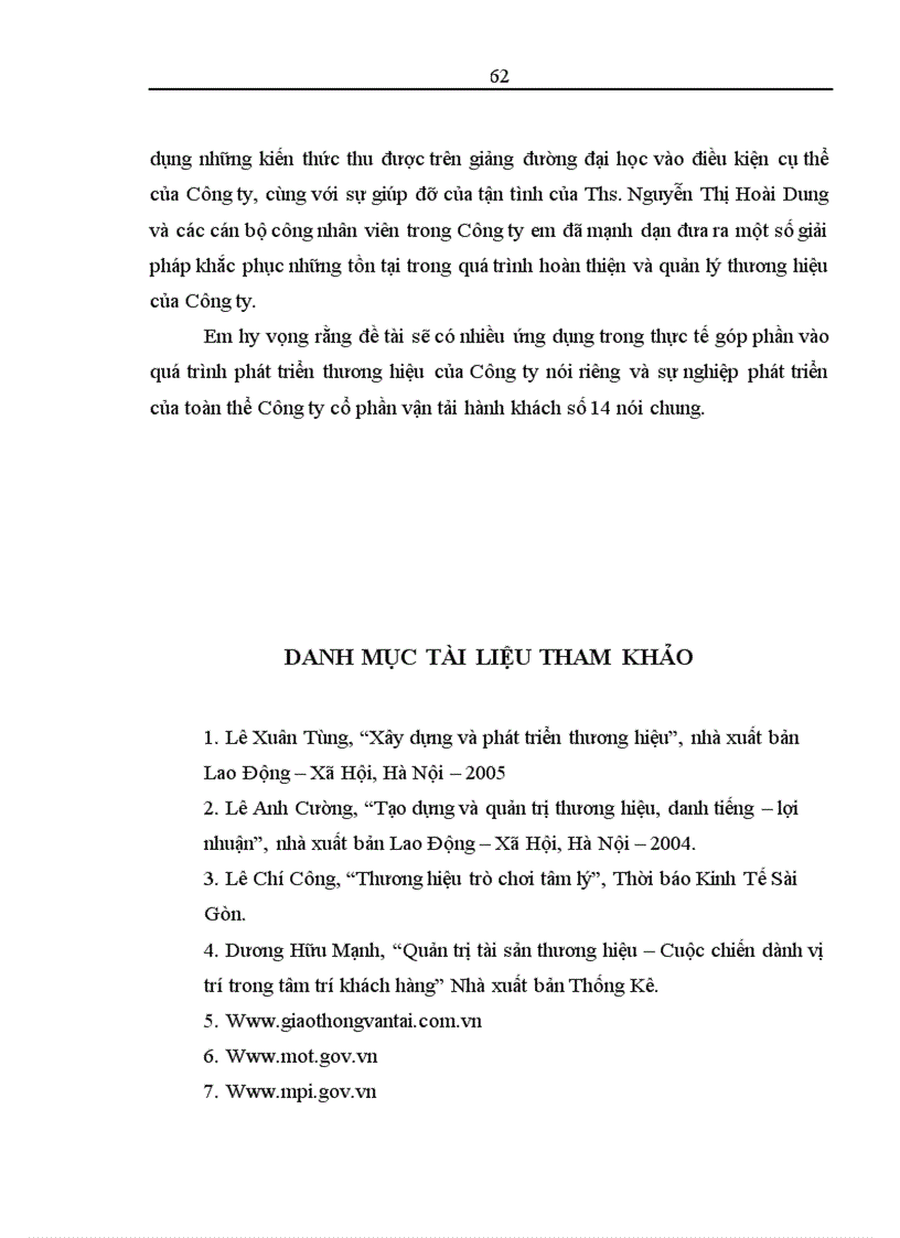 image for page Hoàn thiện việc xây dựng và quản lý thương hiệu Công ty Cổ phần Vận tải Hành khách số 14