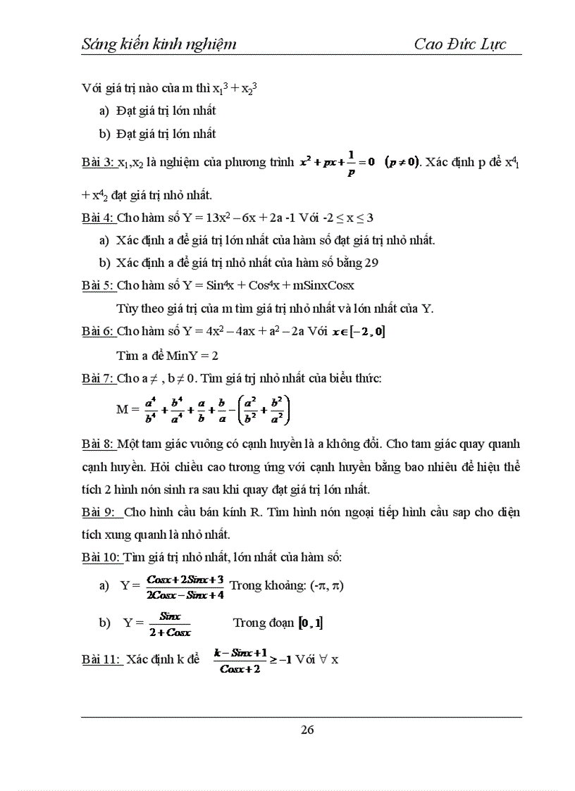 image for page Phát huy tư duy sáng tạo linh hoạt trong bài toán tìm giá trị nhỏ nhất và lớn nhất