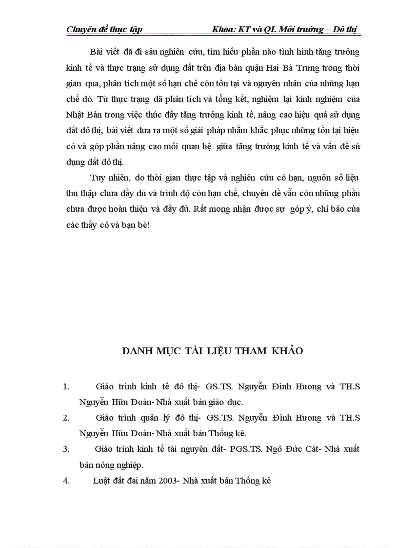 image for page Mối quan hệ giữa tăng trưởng kinh tế và vấn đề sử dụng đất đô thị trên địa bàn quận Hai Bà Trưng 1