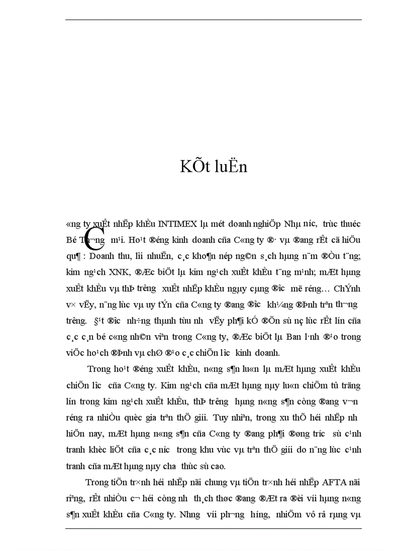 image for page Một số giải pháp nhằm nâng cao năng lực cạnh tranh hàng nông sản xuất khẩu của Công ty XNK INTIMEX trong tiến trình hội nhập AFTA