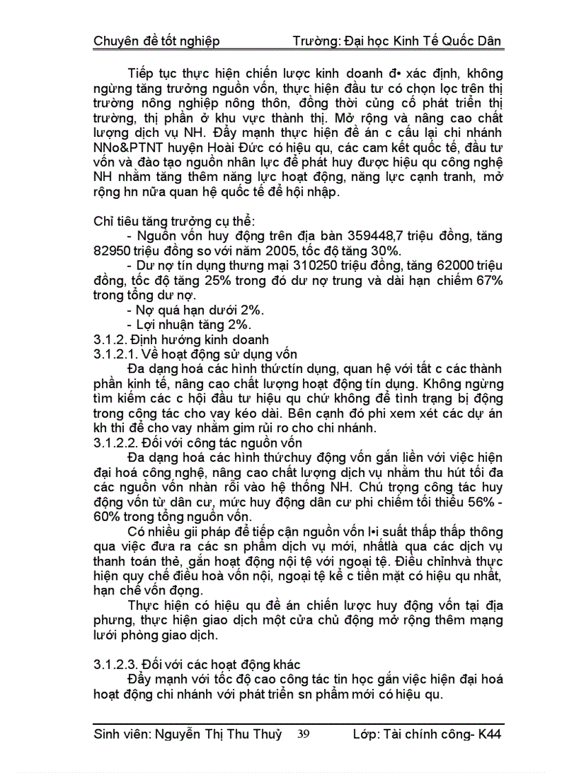 image for page Nâng cao hiệu qu huy động vốn tại NHNNo PTNT huyện Hoài Đức