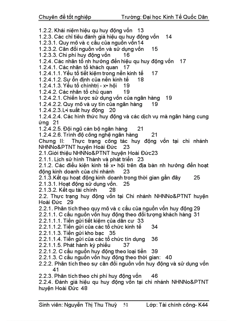 image for page Nâng cao hiệu qu huy động vốn tại NHNNo PTNT huyện Hoài Đức