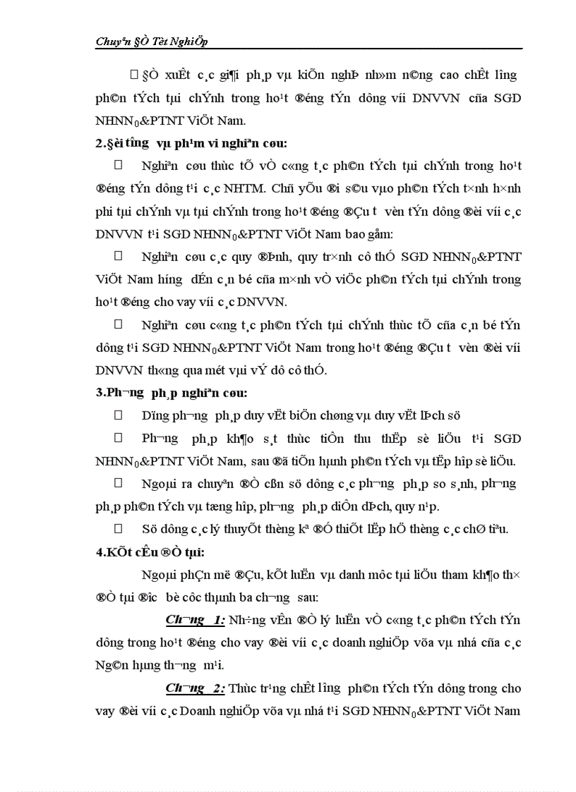 image for page Giải pháp hoàn thiện và nâng cao chất lượng phân tích tín dụng trong cho vay với doanh nghiệp vừa và nhỏ tại SGD NHNN0 PTNT Việt Nam