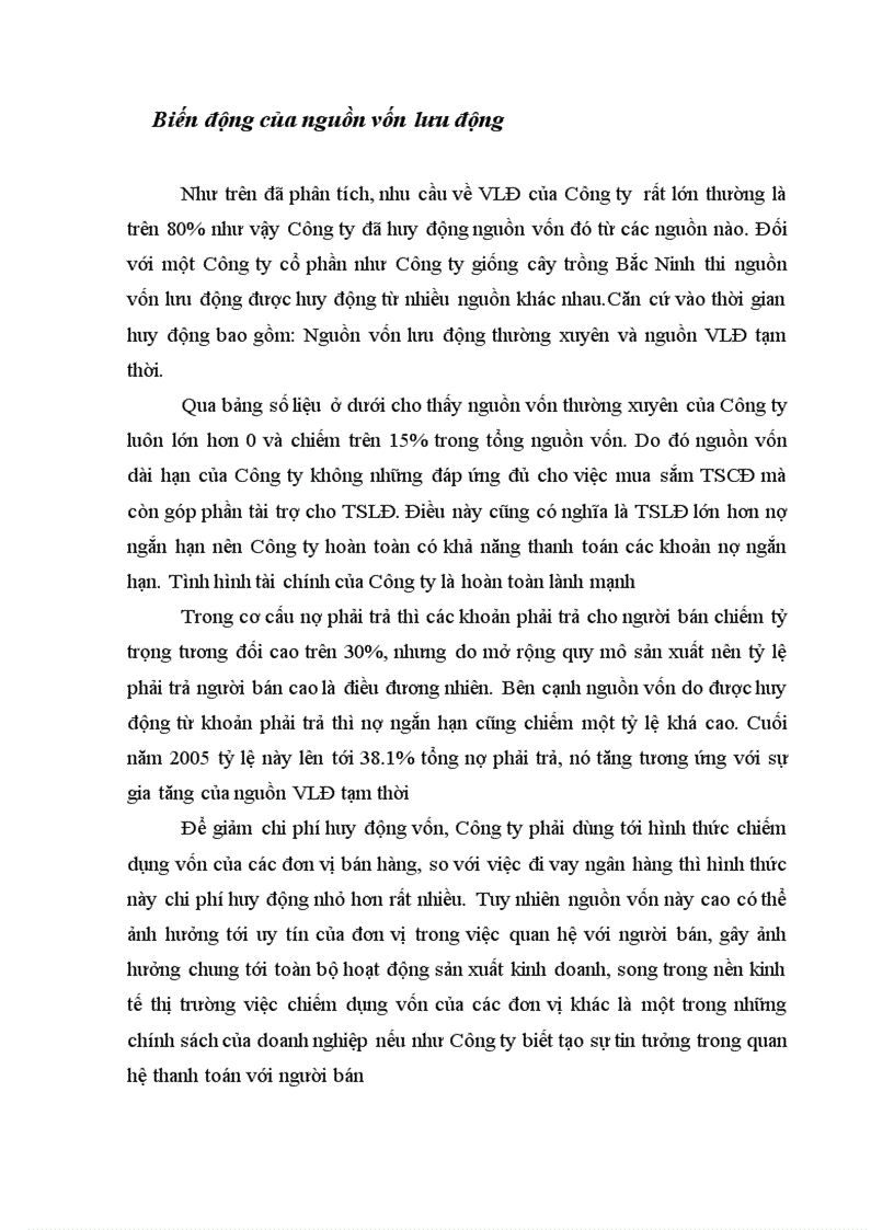 image for page Một số vấn đề về nâng cao hiệu quả sử dụng vốn lưu động tại Công ty cổ phần giống cây trồng Bắc Ninh