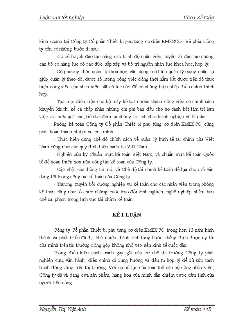 image for page Hoàn thiện kế toán bán hàng và xác định kết quả bán hàng tại Công ty Cổ phần Thiết bị phụ tùng cơ điện EMESCO 1