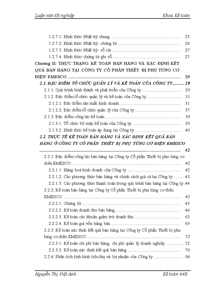 image for page Hoàn thiện kế toán bán hàng và xác định kết quả bán hàng tại Công ty Cổ phần Thiết bị phụ tùng cơ điện EMESCO 1