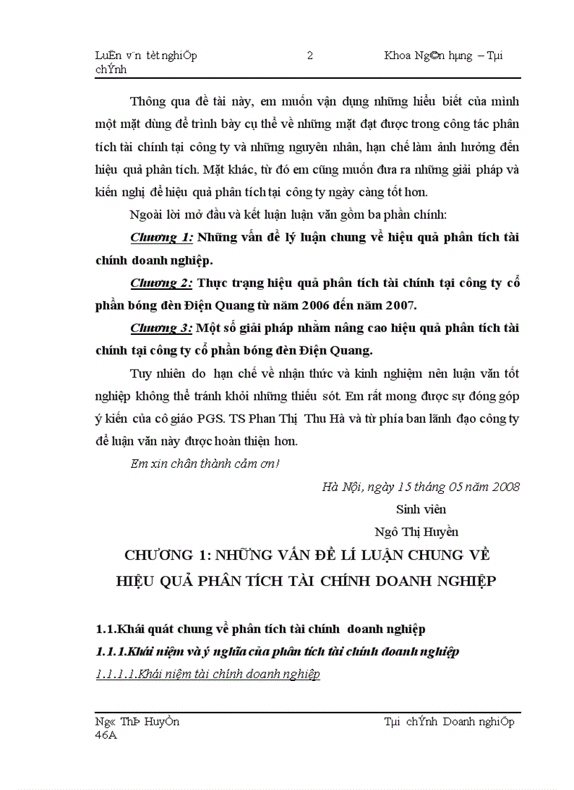 image for page Nâng cao hiệu quả phân tích tài chính tại công ty cổ phần bóng đèn Điện Quang 1