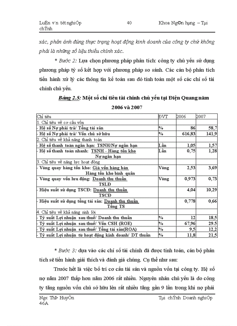 image for page Nâng cao hiệu quả phân tích tài chính tại công ty cổ phần bóng đèn Điện Quang 1