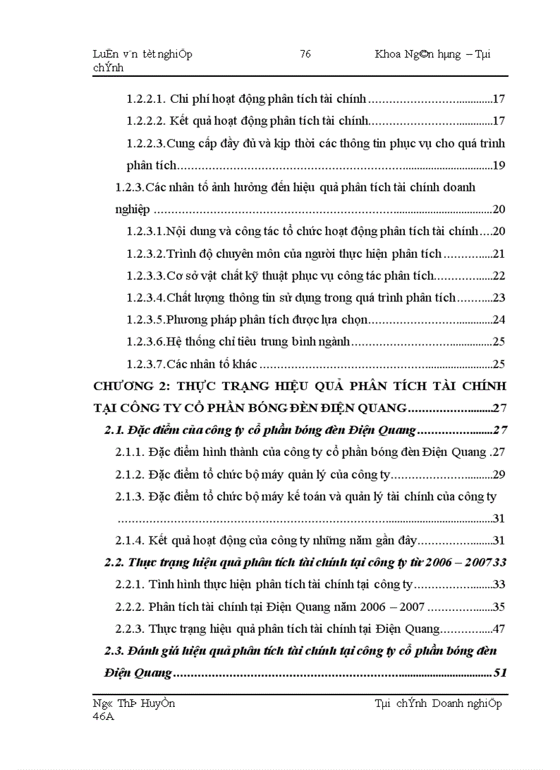 image for page Nâng cao hiệu quả phân tích tài chính tại công ty cổ phần bóng đèn Điện Quang 1