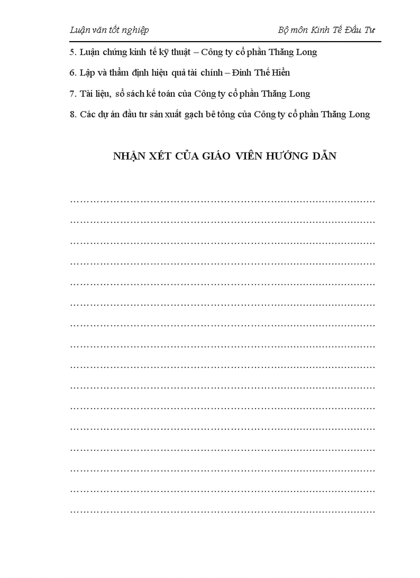 image for page Thực trạng và giải pháp nâng cao hiệu quả hoạt động đầu tư sản xuất gạch bê tông ở Công ty cổ phần Thăng Long 1