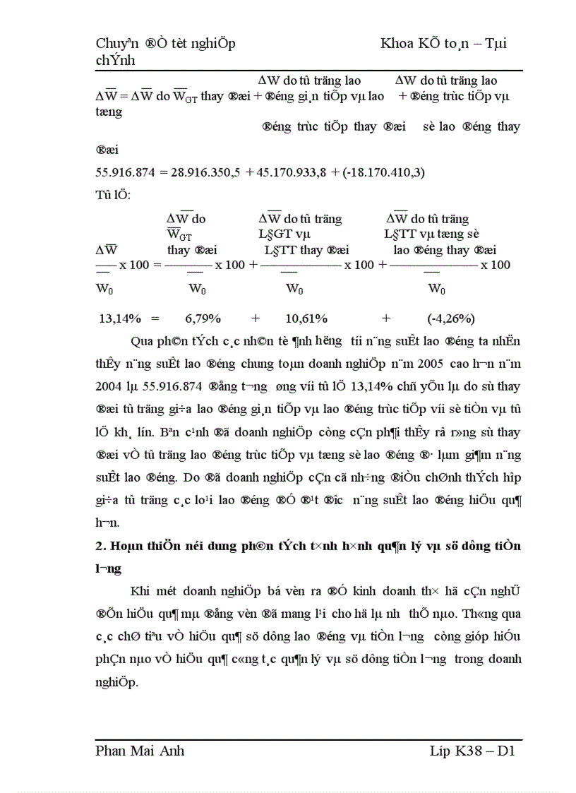 image for page Hoàn thiện nội dung và phương pháp phân tích tình hình quản lý và sử dụng lao động tiền lương tại Công ty thuốc lá Thăng Long