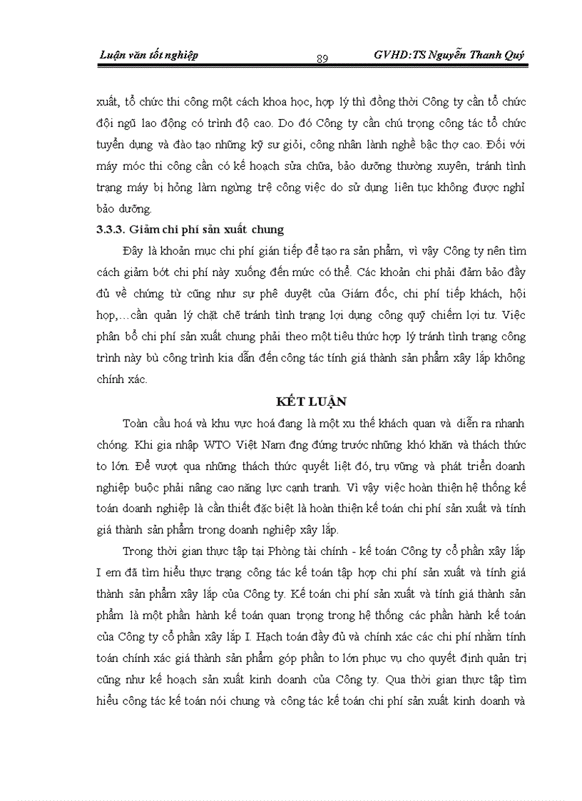 image for page Hoàn thiện kế toán chi phí sản xuất và tính giá thành sản phẩm xây lắp tại Công ty cổ phần xây lắp I Petrolimex 1