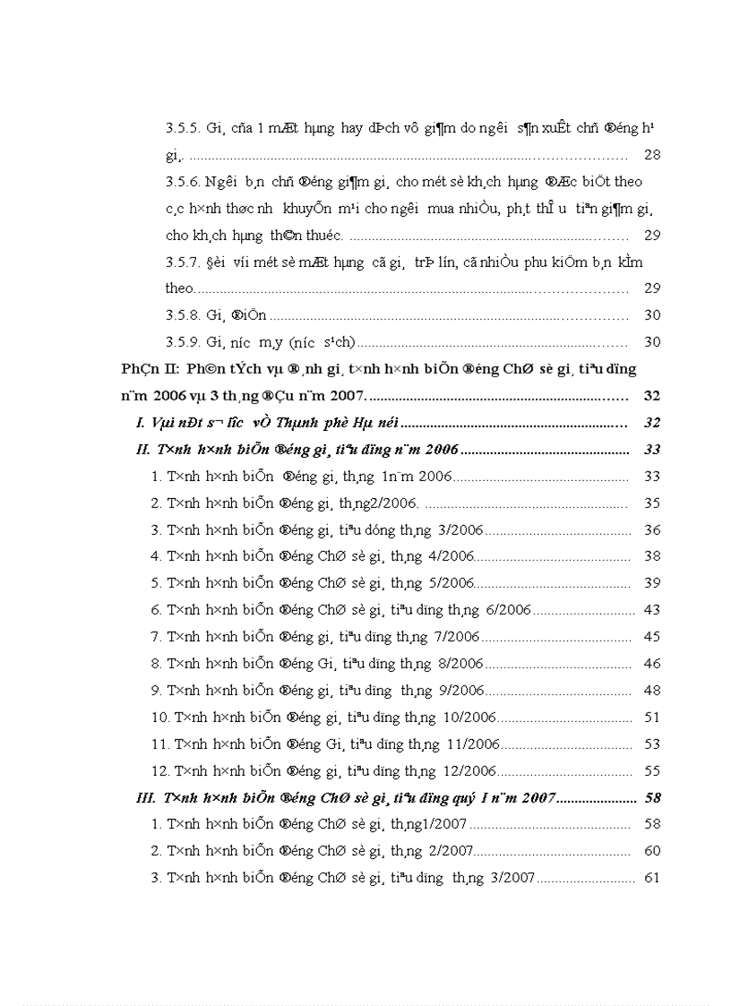 image for page Phân tích và đánh giá tình hình biến động Chỉ số giá tiêu dùng năm 2006 và 3 tháng đầu năm 2007