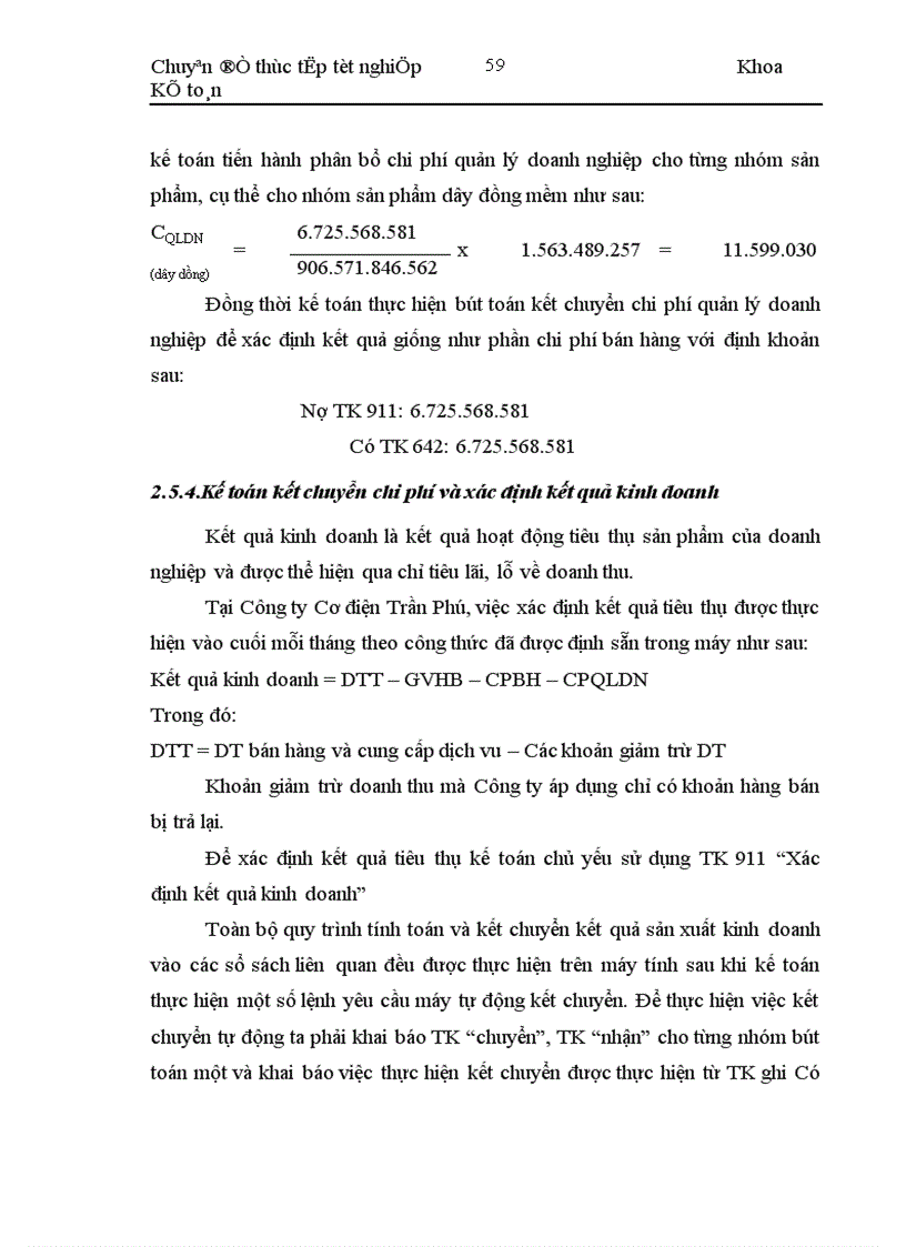 image for page Thực trạng kế toán tiêu thụ và xác định kết quả tiêu thụ tại Công ty TNHH Nhà nước một thành viên Cơ điện Trần Phú 1