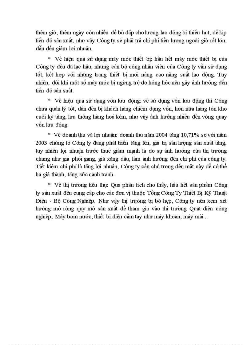 image for page Phân tích và đề xuất biện pháp nâng cao hiệu quả kinh doanh tại Công ty Cổ Phần Cơ Điện Hà Nội