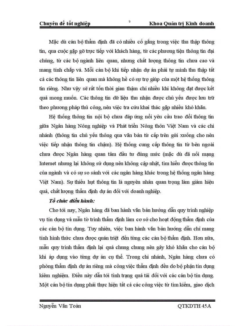 image for page Hoàn thiện hoạt động thẩm định dự án đối với doanh nghiệp của Ngân hàng Nông nghiệp và Phát triển Nông thôn huyện Bình Xuyên