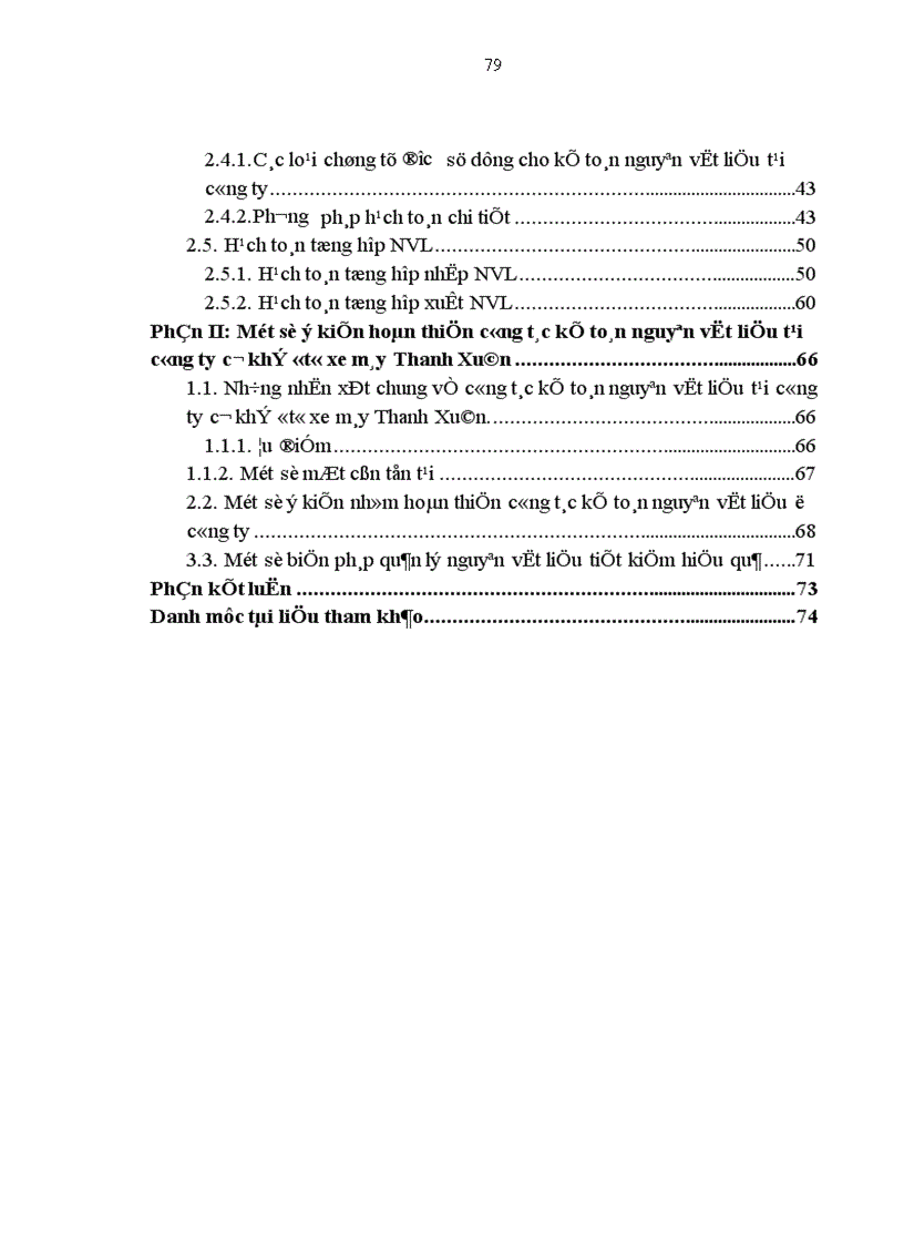 image for page Thực trạng tổ chức công tác kế toán nguyên vật liệu tại công ty cơ khí ôtô xe máy Thanh Xuân