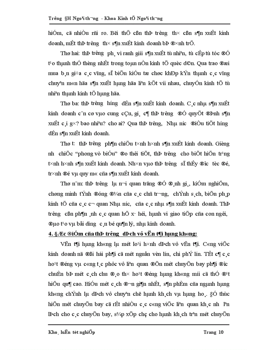 image for page Các phương hướng và biện pháp phát triển thị trường vận tải hàng không của Tổng công ty Hàng không Việt Nam