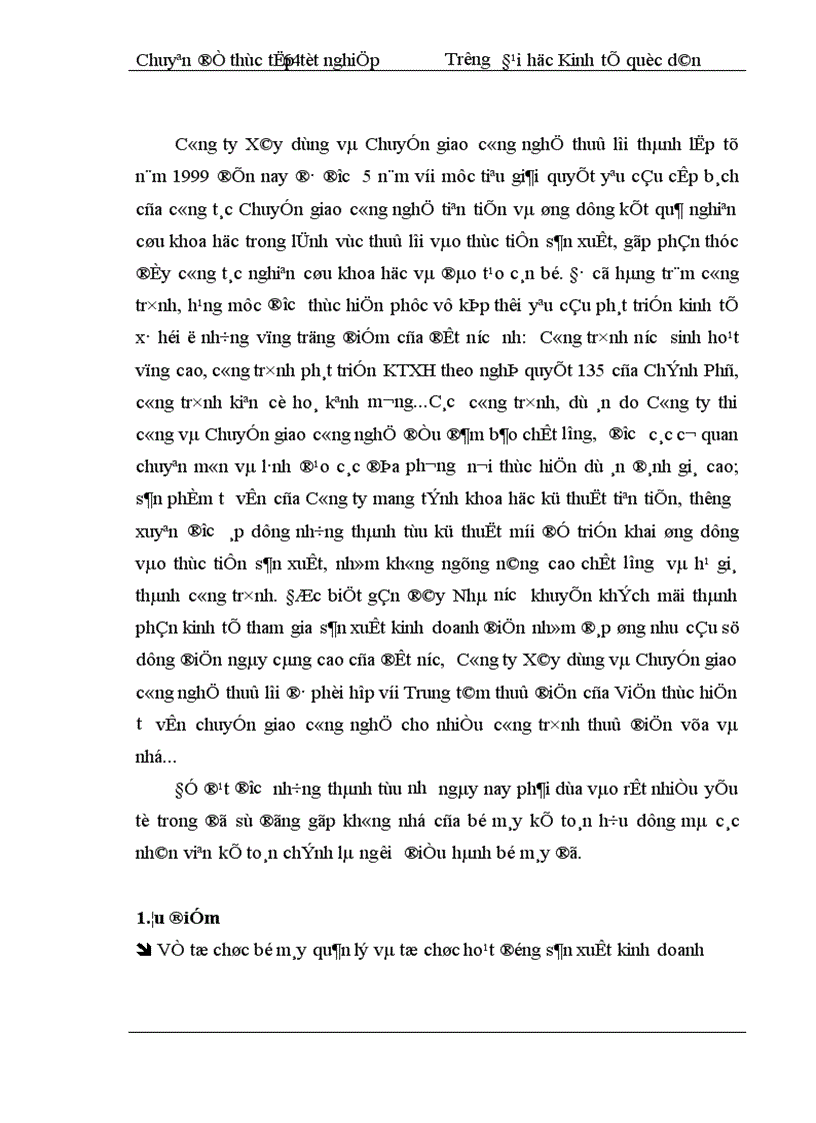 image for page công tác hạch toán chi phí sản xuất và tính giá thành sản phẩm xây lắp tại Công ty Xây dựng và Chuyển giao công nghệ thuỷ lợi