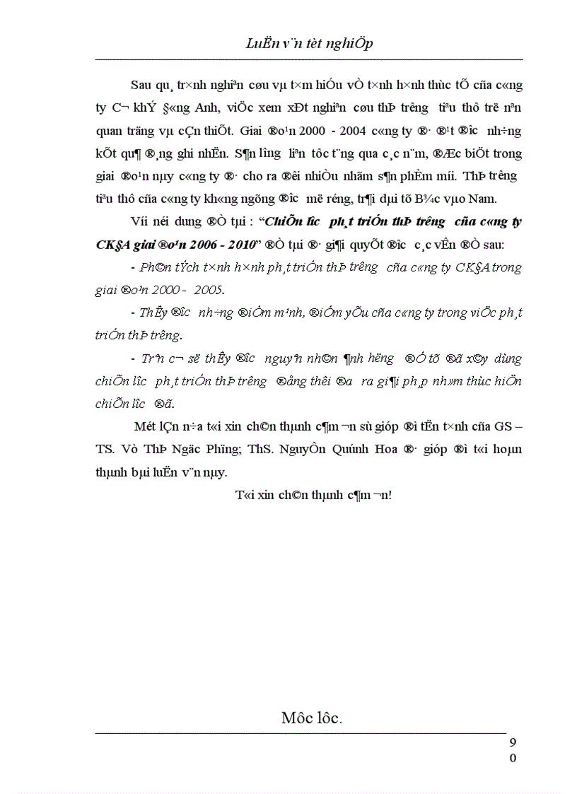 image for page Chiến lược phát triển thị trường của công ty CKĐA giai đoạn 2006 2010