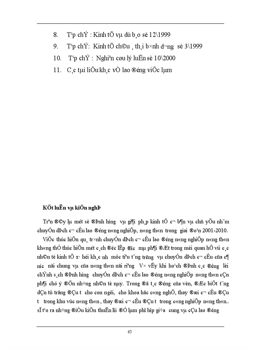 image for page Phương hướng và giải pháp chuyển dịch cơ cấu lao động nông nghiệp nông thôn ở Việt Nam giai đoạn 2001 2010 1