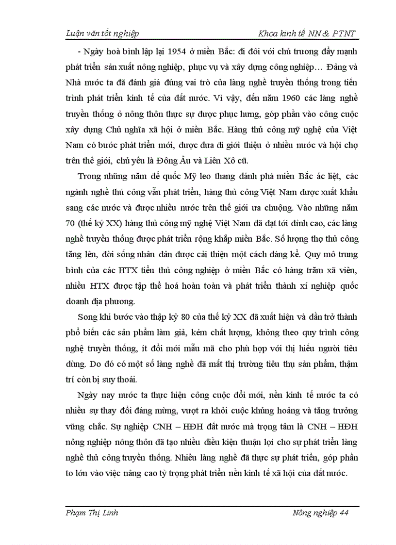 image for page Thực trạng và giải pháp chủ yếu phát triển làng nghề ở xã Tân Triều huyện Thanh Trì Hà Nội 1