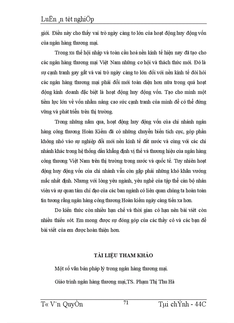 image for page Thực trạng và giải pháp tăng cường huy động vốn tại chi nhánh ngân hàng công thương Hoàn Kiếm