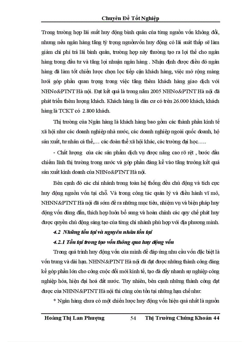 image for page Tăng cường hoạt động huy động vốn tại NHNN PTNT Hà nội