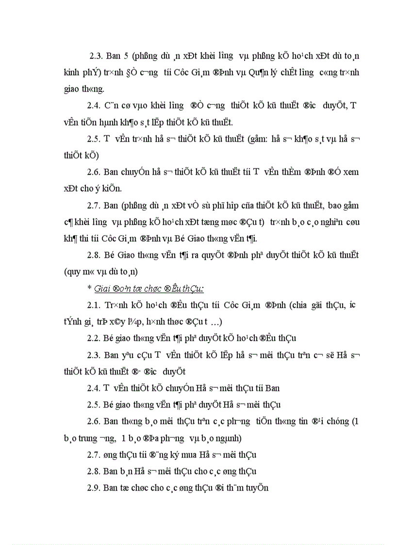 image for page thực trạng công tác tổ chức đấu thầu tại Ban quản lý dự án 5 bộ giao thông vận tải 1