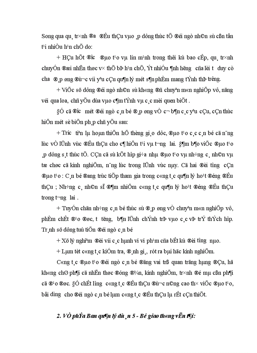 image for page thực trạng công tác tổ chức đấu thầu tại Ban quản lý dự án 5 bộ giao thông vận tải 1