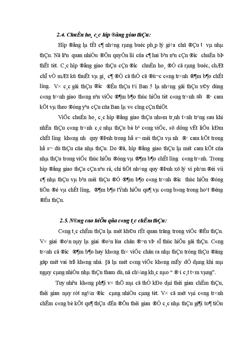 image for page thực trạng công tác tổ chức đấu thầu tại Ban quản lý dự án 5 bộ giao thông vận tải 1