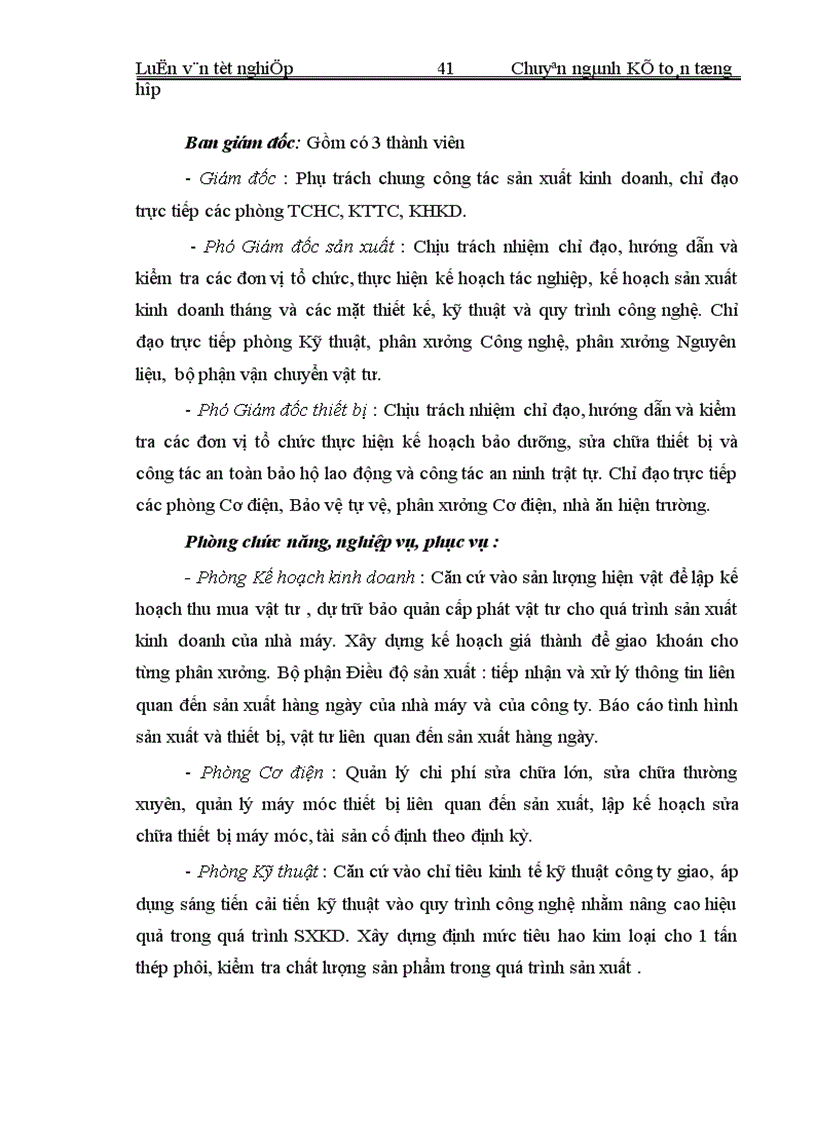 image for page Hạch toán chi phí sản xuất và tính giá thành sản phẩm tại Nhà máy Luyện thép Lưu Xá Công ty Gang thép Thái Nguyên