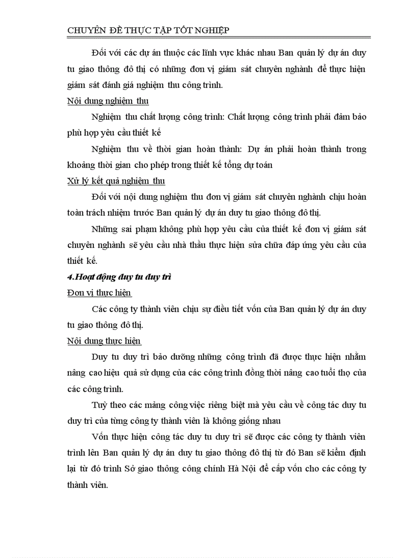 image for page Thực trạng và một số giải pháp nhằm nâng cao hiệu quả quản lý dự án tại Ban quản lý dự án duy tu giao thông đô thị 1